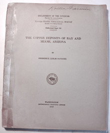 Ransome, F. L.; The Copper Deposits of Ray and Miami, Arizona. USGS Prof. Paper 115, Washington, GPO, 1919.