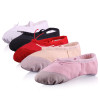 Toddler Girls Ballet Shoes Dance Slippers Soft Split Sole Pig Leather Pointe Shoes Gymnastics Yoga Dance Shoes 2 Pairs