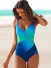One Piece Swimsuit Women Swimwear New Monokini Sexy Bodysuit Gradient Color Summer Swimming Suit Female Brazilian Beach Wea