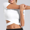 Sports Crop top Women top Yoga shirts fitness gym clothing Women's shirt Running Workout Sport T-Shirts Sports Yoga Wear