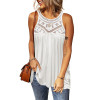 Women's top T-shirt vest women's summer new loose fashion lace lace outer wear sleeveless vest women