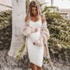 Sexy Women Dress Maternity Casual Sleeveless Solid Color Crew Neck Tanks Dress Pregnancy Summer Sexy Bodycon Dresses