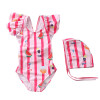 2~8Y Toddler Baby Girls Swimsuit one piece Girls Swimwear Children Swimwear with Hat Kids Beach wear Girls Swimming outfit