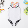 Baby Girls Swimwear 3~8Y Girls swimsuit one piece Children Swimwear Strips style Swimsuit for Kid Girls