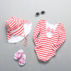 UPF50+ Girls Swimwear 1~8Y Toddler Baby Girls Swimsuit High Quality Children Swimwear with Hat Kids Girls Surfing suit