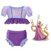 Swimsuit for Girls Cosplay Frozen Elsa &Jessie Princess Swimming Outfit Two-piece Swimwear Kids Beach Wear