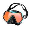 Snorkel Diving Mask Colorful Len Wide View Tempered Glass Goggles Anti Leakage Scuba Mask, Silicone Swimming Goggles for Adults