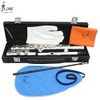 16 Hole C Key Flute Instrument White Professional Flute with Box Cleaning Cloth Stick Gloves Woodwind Instruments Parts