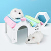 Pet Hamster Toys Wooden Rainbow Bridge Seesaw Swing Toys Small Animal Activity Climb Toy DIY Hamster Cage Accessories