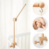 Baby Rattle Toy 0-12 Months Bed Bell Bracket Wooden Mobile Newborn Crochet Bed Bell Hanging Toys Holder Bracket Infant Crib Toy