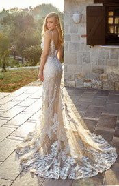 Mermaid Wedding Dress Spaghetti Straps Luxury Lace Appliques Bridal Gown