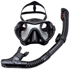 Scuba Diving Masks Snorkeling Set Adult Silicone Skirt Anti-Fog Goggles Glasses Swimming Pool Equipment