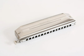 New chromatic titanium comb harmonica 16hole 64tone style professional harmonica for player gift
