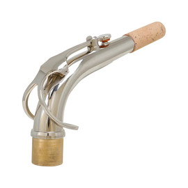 Alto Saxophone Bend Neck Brass Silver Plated Alto Orifice 2.5cm Bend Neck Woodwind Instrument Accessories & Parts