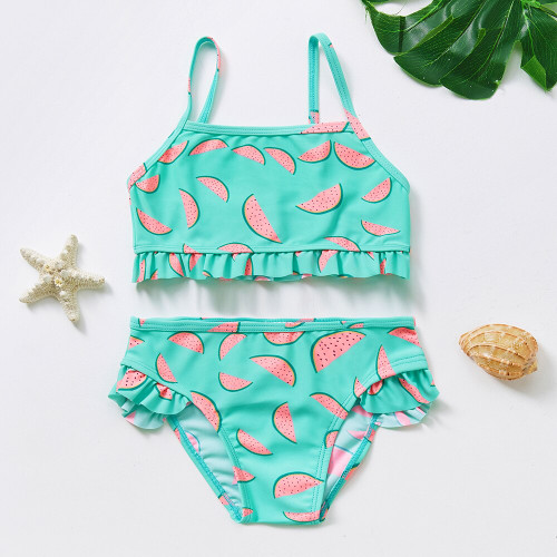 2~8Year Toddler Baby Girls Swimsuit Watermelon print Girls Swimwear High quality Kids Swimwear Swimming suit for Kid girls