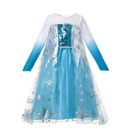 Frozen 2 Costume for Girls Princess Dress Kids Anna Elsa Cosplay Clothing Wednesday Peach Dress Up Fancy Clothes 2-10Yrs