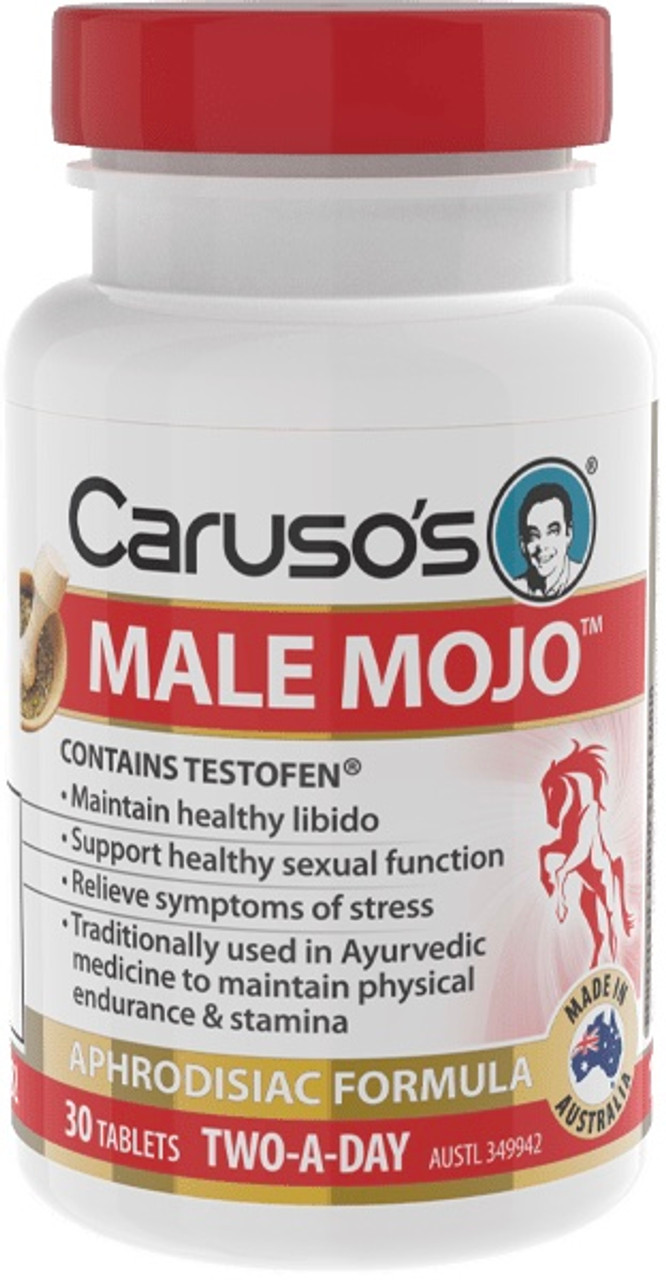 Caruso s Natural Health Male Mojo Aphrodisiac Formula 30 Tabs