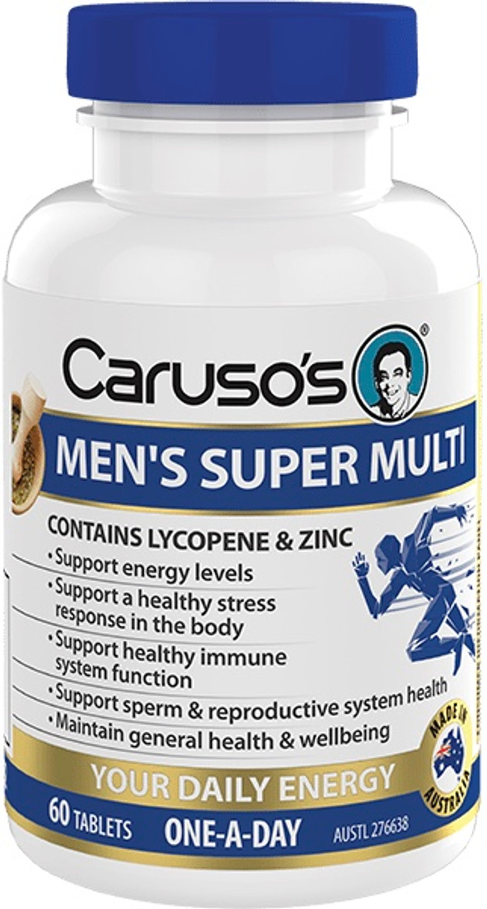 Caruso s Natural Health Men s Super Multi 60 Tabs Free Shipping