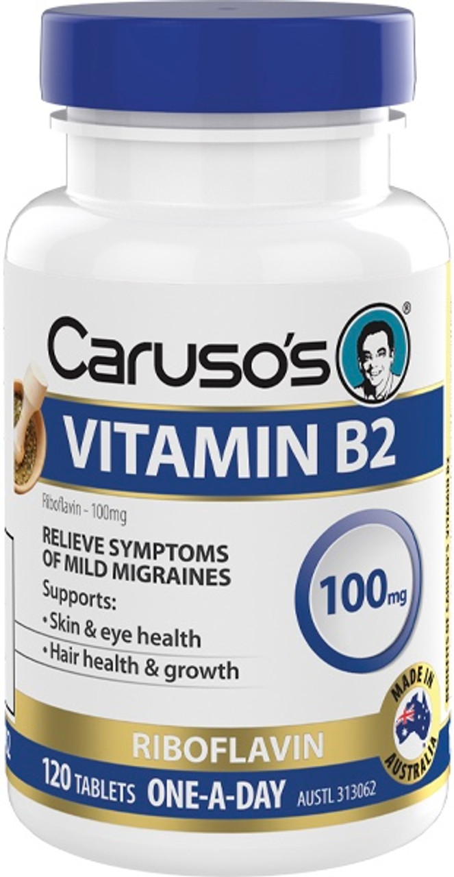 Caruso s Natural Health Vitamin B2 100mg 120 Tabs Free Shipping