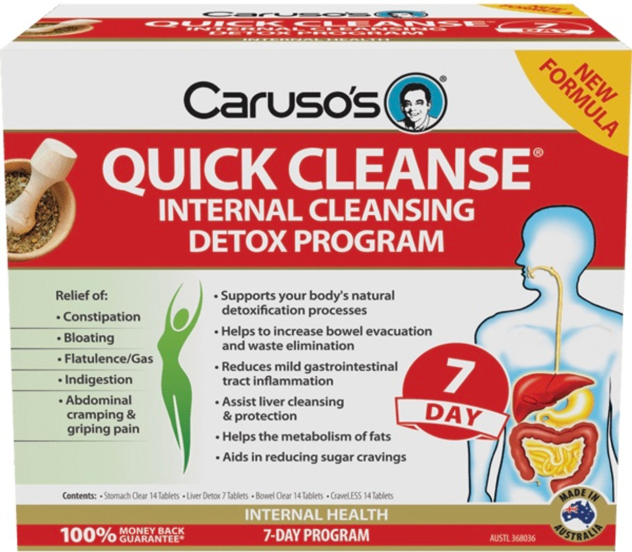 Caruso s Natural Health Quick Cleanse 7 Day Internal Cleansing