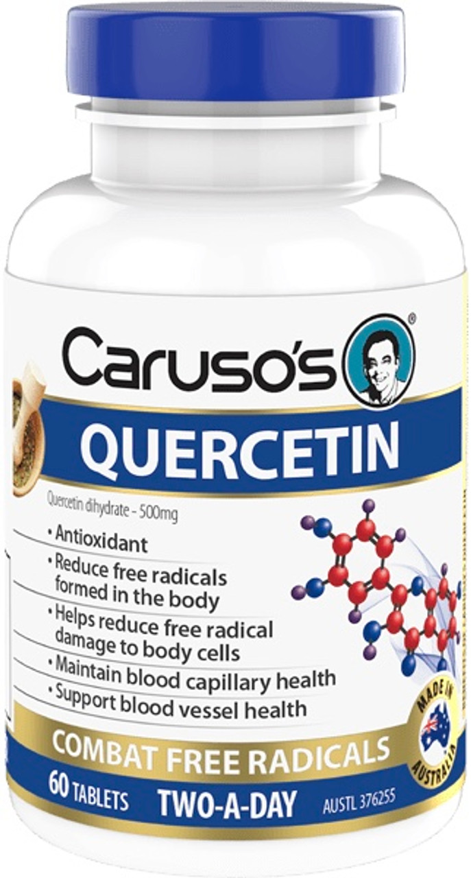 Caruso s Natural Health Quercetin 60 Tabs Free Shipping