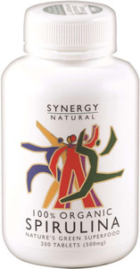 Synergy Natural Organic Spirulina 200 Tabs Synergy Natural Organic Spirulina 200 Tabs