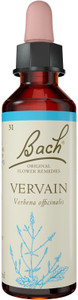 Bach Original Flower Remedies Vervain 20ml Bach Original Flower Remedies Vervain 20ml