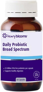Henry Blooms Daily Probiotic Broad Spectrum 60 Caps