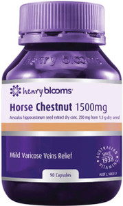 Henry Blooms Horse Chestnut 1500mg 90 Caps Henry Blooms Horse Chestnut 1500mg 90 Caps