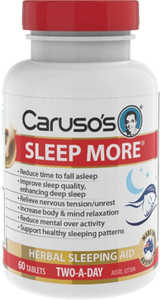 Caruso’s Natural Health Sleep More 60 Tabs Caruso’s Natural Health Sleep More 60 Tabs