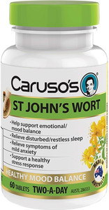 Caruso’s Natural Health St Johns Wort 60 Tabs Caruso’s Natural Health St Johns Wort 60 Tabs