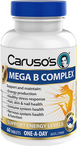 Caruso’s Natural Health Mega B Complex 60 Tabs Caruso’s Natural Health Mega B Complex 60 Tabs