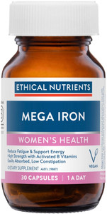 Ethical Nutrients Mega Iron with Activated B Vitamins 30 Caps Ethical Nutrients Mega Iron with Activated B Vitamins 30 Caps