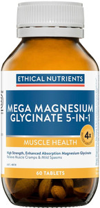 Ethical Nutrients Mega Magnesium Glycinate 5-in-1 60 Tabs