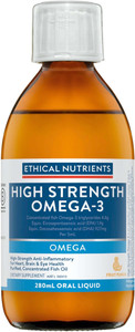 Ethical Nutrients High Strength Omega-3 Oral Liquid Fruit Punch 280ml