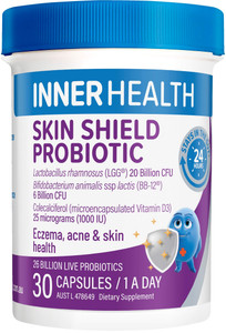 Inner Health Skin Shield Probiotic 30 Caps Inner Health Skin Shield Probiotic 30 Caps