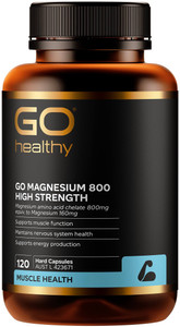 GO Healthy Magnesium 800mg High Strength 120 Caps GO Healthy Magnesium 800mg High Strength 120 Caps