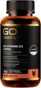 GO Healthy Vitamin D3 1000IU 150 Caps GO Healthy Vitamin D3 1000IU 150 Caps