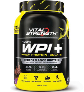 VitalStrength 100% WPI + 1kg Chocolate Blast Whey Protein Isolate VitalStrength 100% WPI + 1kg Chocolate Blast Whey Protein Isolate