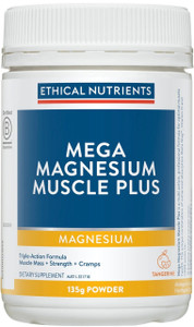 Ethical Nutrients Mega Magnesium Muscle Plus 135g Ethical Nutrients Mega Magnesium Muscle Plus 135g