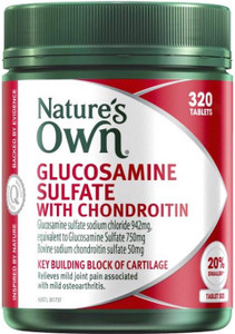 Nature's Own Glucosamine Sulfate with Chondroitin 320 Tabs Nature's Own Glucosamine Sulfate with Chondroitin 320 Tabs