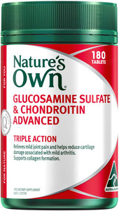Nature's Own Glucosamine Sulfate & Chondroitin Advanced Triple Action 180 Tabs Nature's Own Glucosamine Sulfate & Chondroitin Advanced Triple Action 180 Tabs