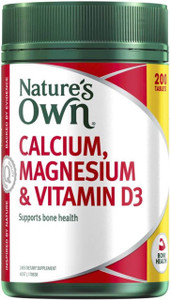 Nature's Own Calcium, Magnesium & Vitamin D3 200 Tabs Nature's Own Calcium, Magnesium & Vitamin D3 200 Tabs