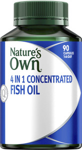 Nature's Own 4-in-1 Concentrated Odourless Fish Oil with Omega 3 90 Caps