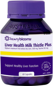 Henry Blooms Liver Health Milk Thistle Plus 60 Caps