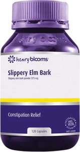 Henry Blooms Slippery Elm Bark 120 Caps for heartburn, indigestion, constipation, diarrhoea & digestive comfort