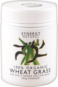Synergy Natural Organic Wheat Grass 200g Synergy Natural Organic Wheat Grass 200g