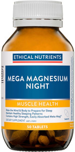 Ethical Nutrients Mega Magnesium Night 50 Tabs