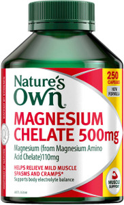 Nature's Own Magnesium Chelate 500mg 250 Caps Nature's Own Magnesium Chelate 500mg 250 Caps