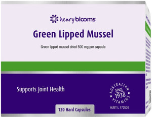 Henry Blooms Green Lipped Mussel 120 Caps Henry Blooms Green Lipped Mussel 120 Caps